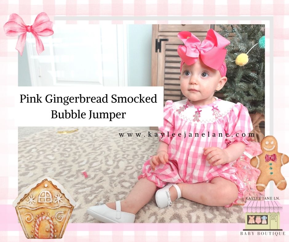 Mint Gingerbread Zip Up Pajamas – The Trendy Toddler Smocked